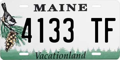 ME license plate 4133TF