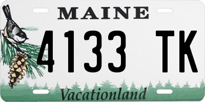 ME license plate 4133TK
