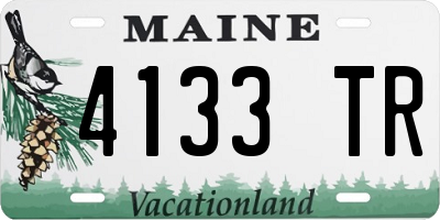 ME license plate 4133TR