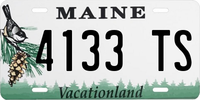 ME license plate 4133TS