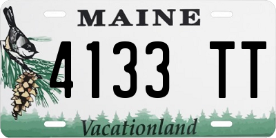 ME license plate 4133TT