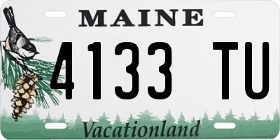 ME license plate 4133TU