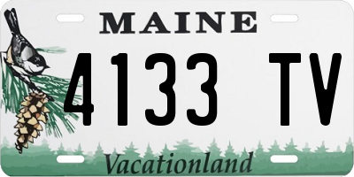 ME license plate 4133TV