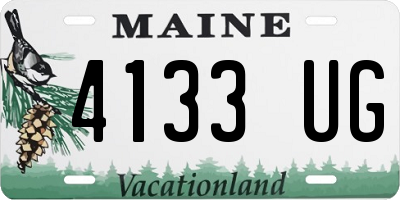 ME license plate 4133UG