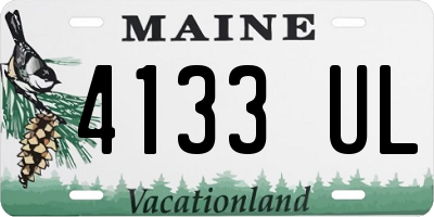 ME license plate 4133UL