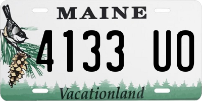 ME license plate 4133UO