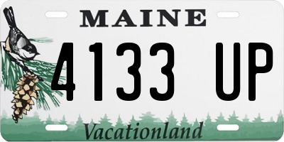 ME license plate 4133UP