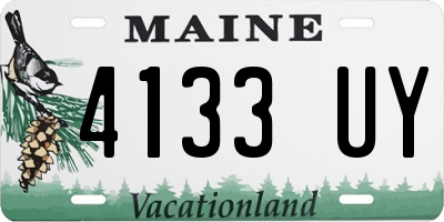 ME license plate 4133UY