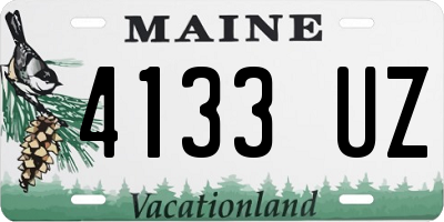ME license plate 4133UZ