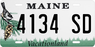 ME license plate 4134SD