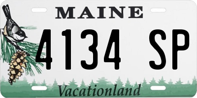 ME license plate 4134SP