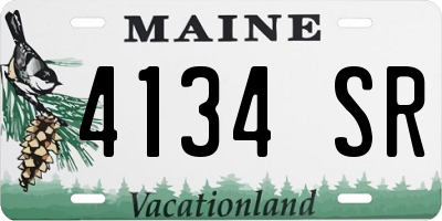 ME license plate 4134SR