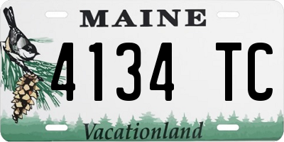 ME license plate 4134TC