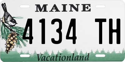 ME license plate 4134TH