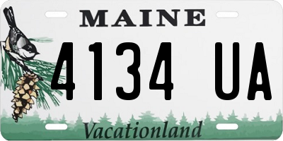 ME license plate 4134UA
