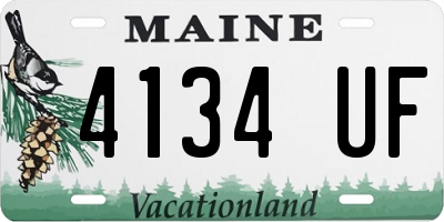 ME license plate 4134UF