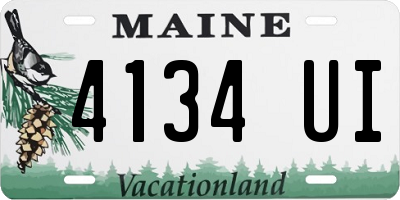 ME license plate 4134UI
