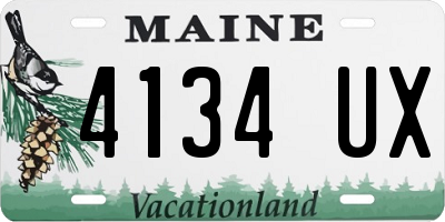 ME license plate 4134UX