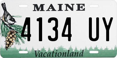 ME license plate 4134UY