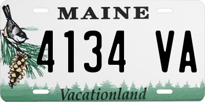 ME license plate 4134VA