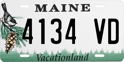 ME license plate 4134VD