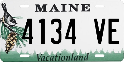 ME license plate 4134VE