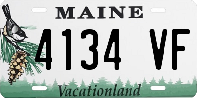 ME license plate 4134VF