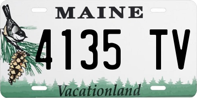 ME license plate 4135TV