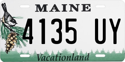 ME license plate 4135UY