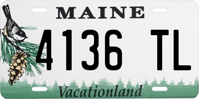 ME license plate 4136TL