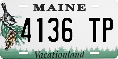 ME license plate 4136TP