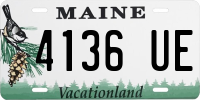 ME license plate 4136UE