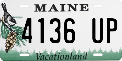 ME license plate 4136UP