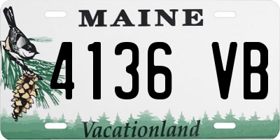 ME license plate 4136VB