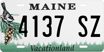 ME license plate 4137SZ
