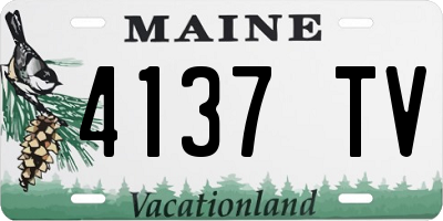ME license plate 4137TV