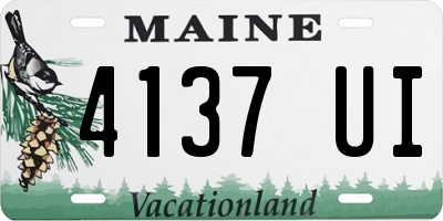 ME license plate 4137UI