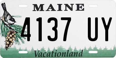 ME license plate 4137UY