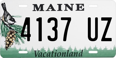 ME license plate 4137UZ
