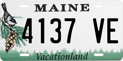 ME license plate 4137VE
