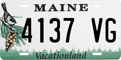 ME license plate 4137VG