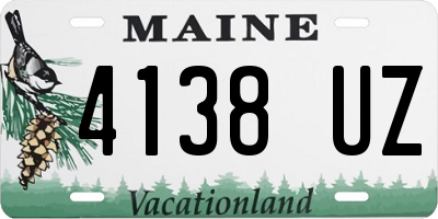 ME license plate 4138UZ