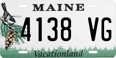 ME license plate 4138VG