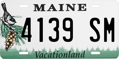 ME license plate 4139SM