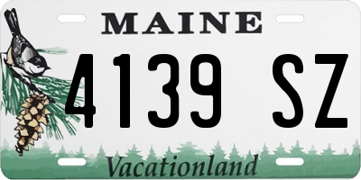 ME license plate 4139SZ