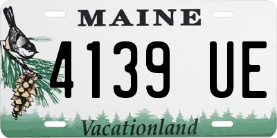 ME license plate 4139UE