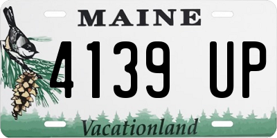 ME license plate 4139UP