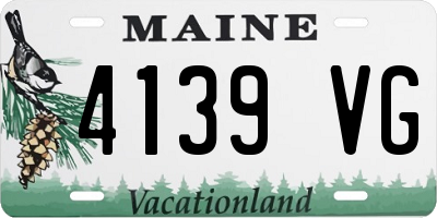 ME license plate 4139VG