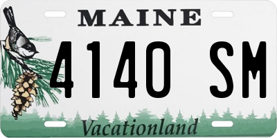 ME license plate 4140SM