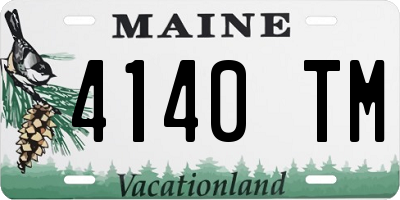 ME license plate 4140TM